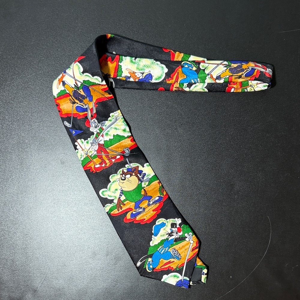 Colorful Cartoon Print Tie